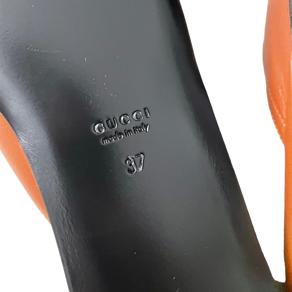 NEW Gucci Princetown GG Monogram Mules Slide Brown Size 37 - Picture 8 of 11